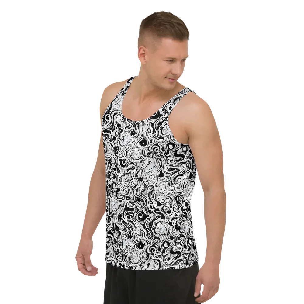 Whorl Theory on Men's Tank Top — Left Front