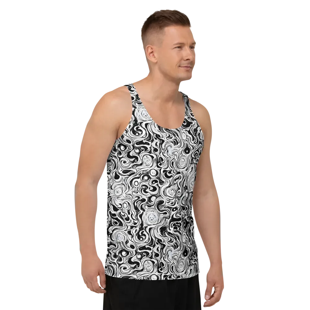 Whorl Theory on Men's Tank Top — Right Front