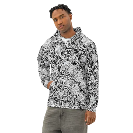 Whorl Theory on a Cotton Hoodie
