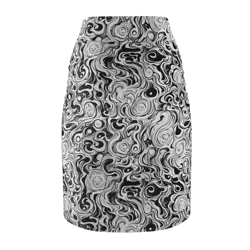 Whorl Theory on Pencil Skirt — Back