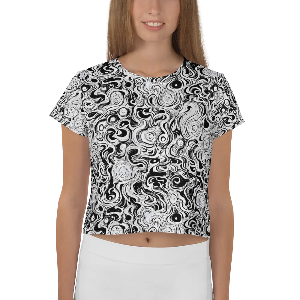 Whorl Theory on Crop Tee — Front