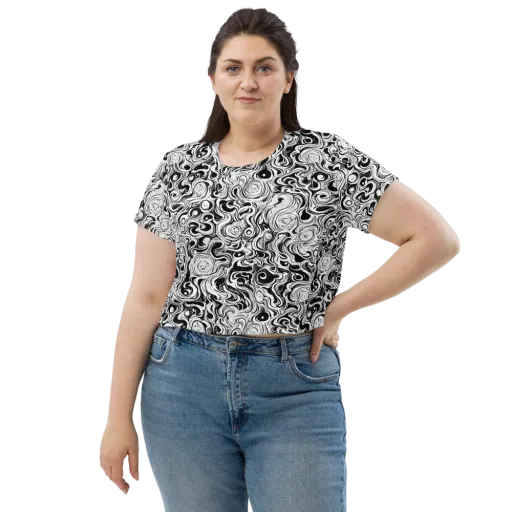 Whorl Theory on a Crop Tee