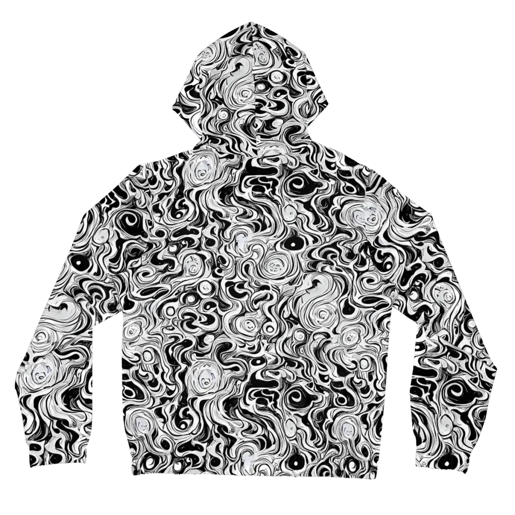 Whorl Theory on Women's Full-Zip Hoodie — Back