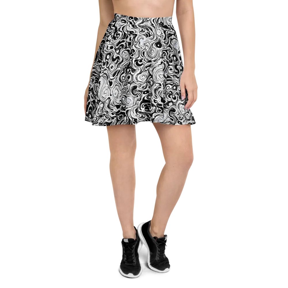 Whorl Theory on Skater Skirt — Front