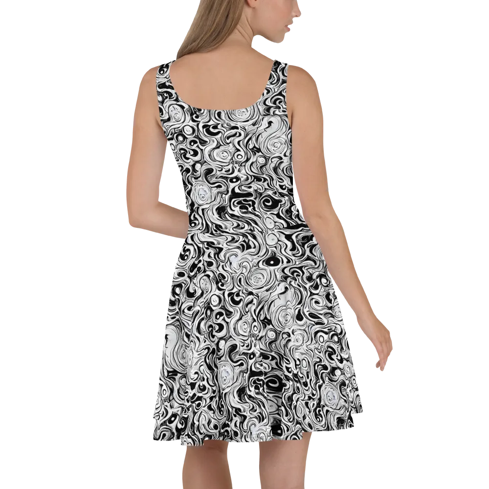 Whorl Theory on Skater Dress — Back