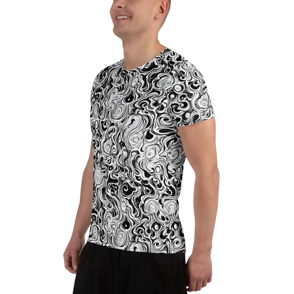Whorl Theory on Men's Athletic T-Shirt — Left