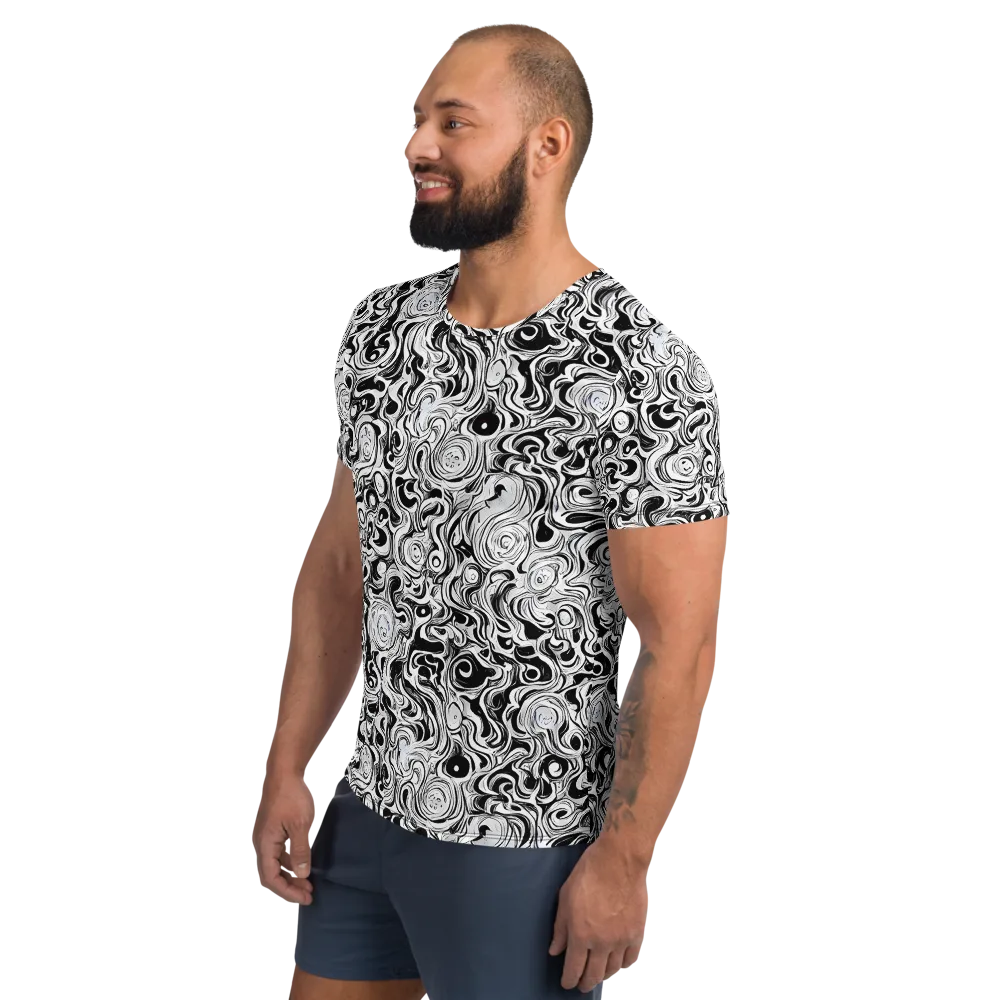 Whorl Theory on Men's Athletic T-Shirt — Left