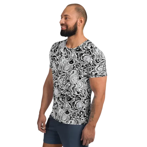 Whorl Theory on a Men's Athletic T-Shirt