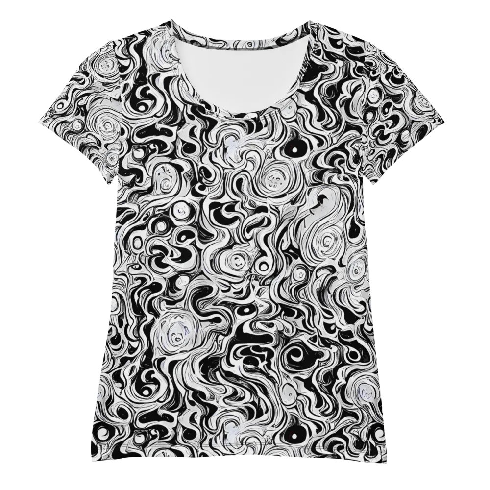 Whorl Theory on Women's Athletic T-Shirt — Front
