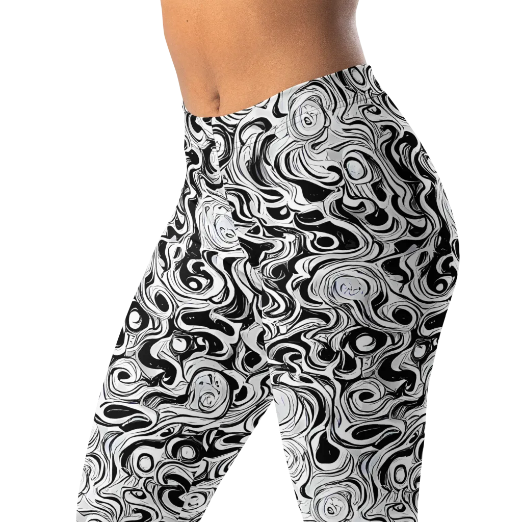 Whorl Theory on Leggings — Left Front