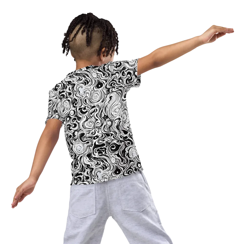 Whorl Theory on Kids Crew Neck T-Shirt — Back