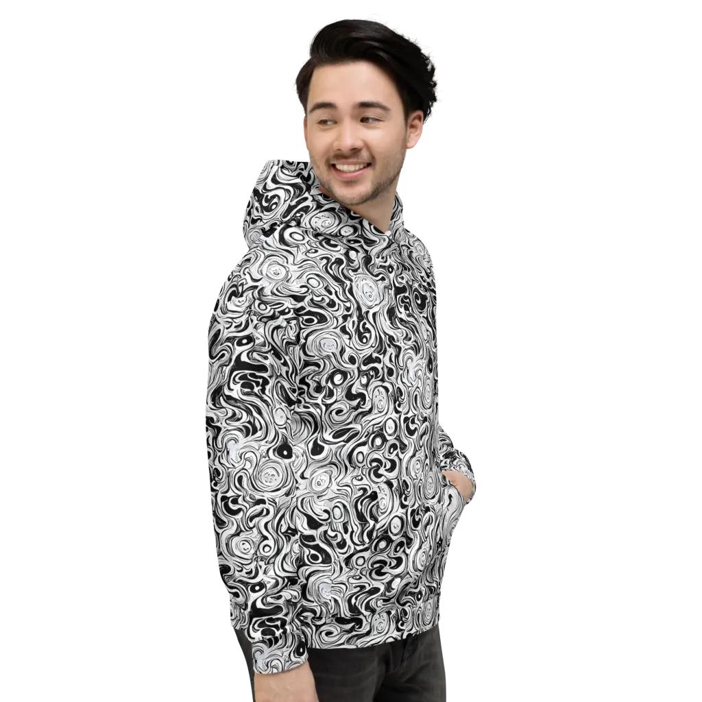 Whorl Theory on Hoodie — Right