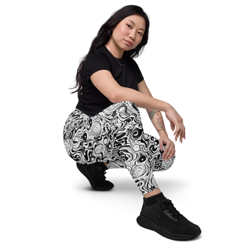 Whorl Theory on Leggings with Pockets — Right Front