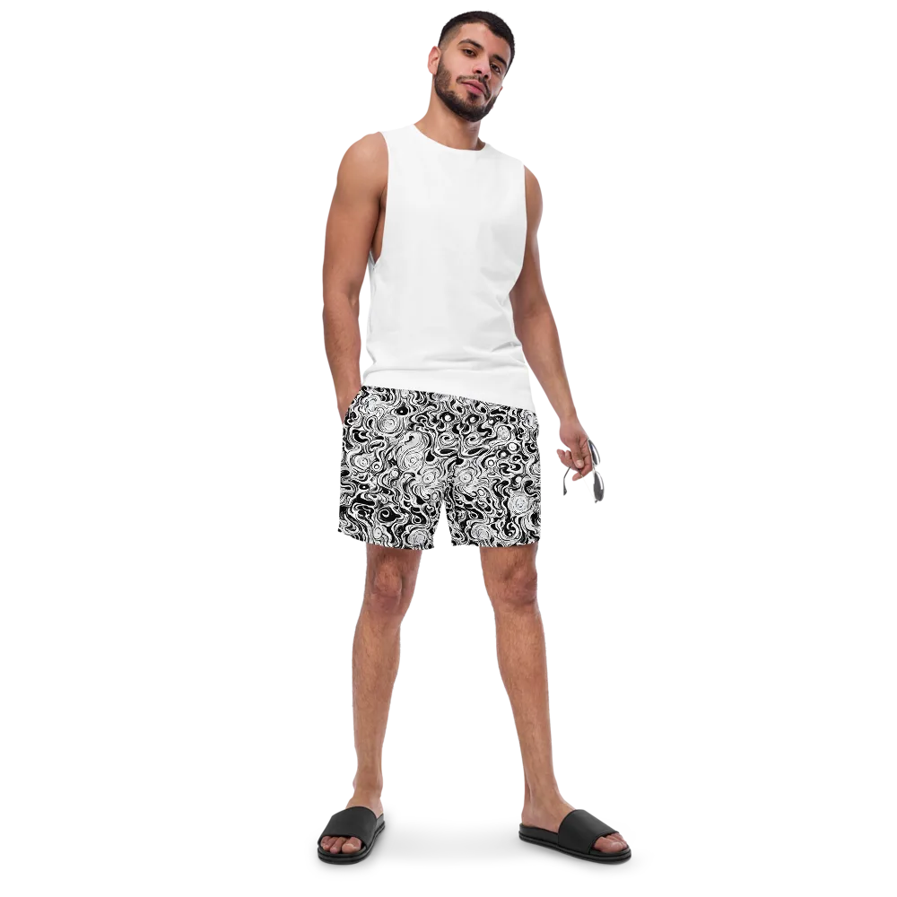 Whorl Theory on Swim Trunks — Front