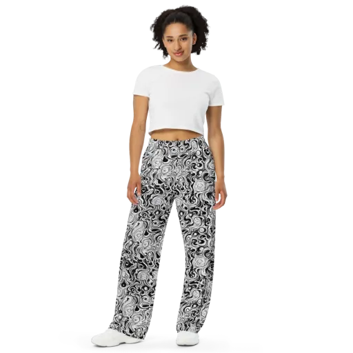 Whorl Theory on a Wide-Leg Pants