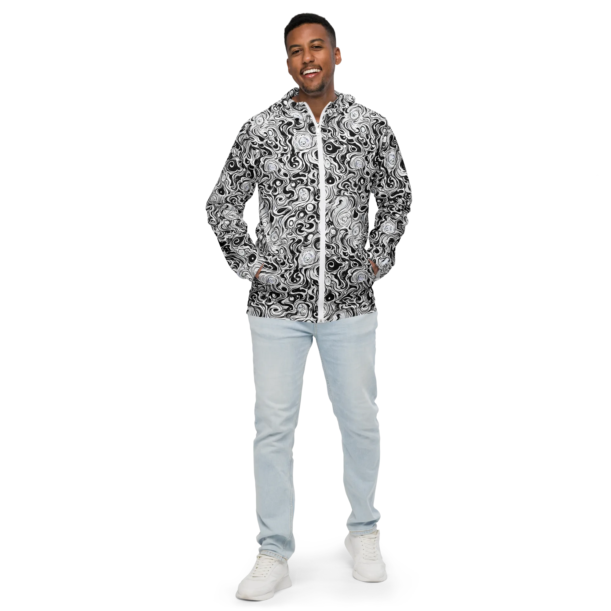 Whorl Theory on Men's Windbreaker — Front