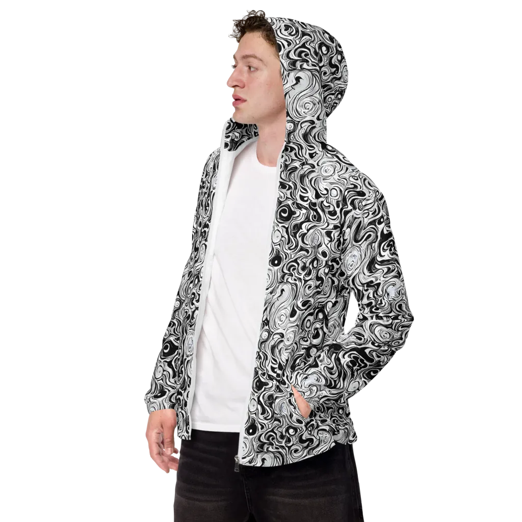 Whorl Theory on Men's Windbreaker — Left Front