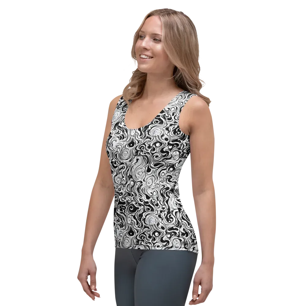 Whorl Theory on Women's Tank Top — Left Front