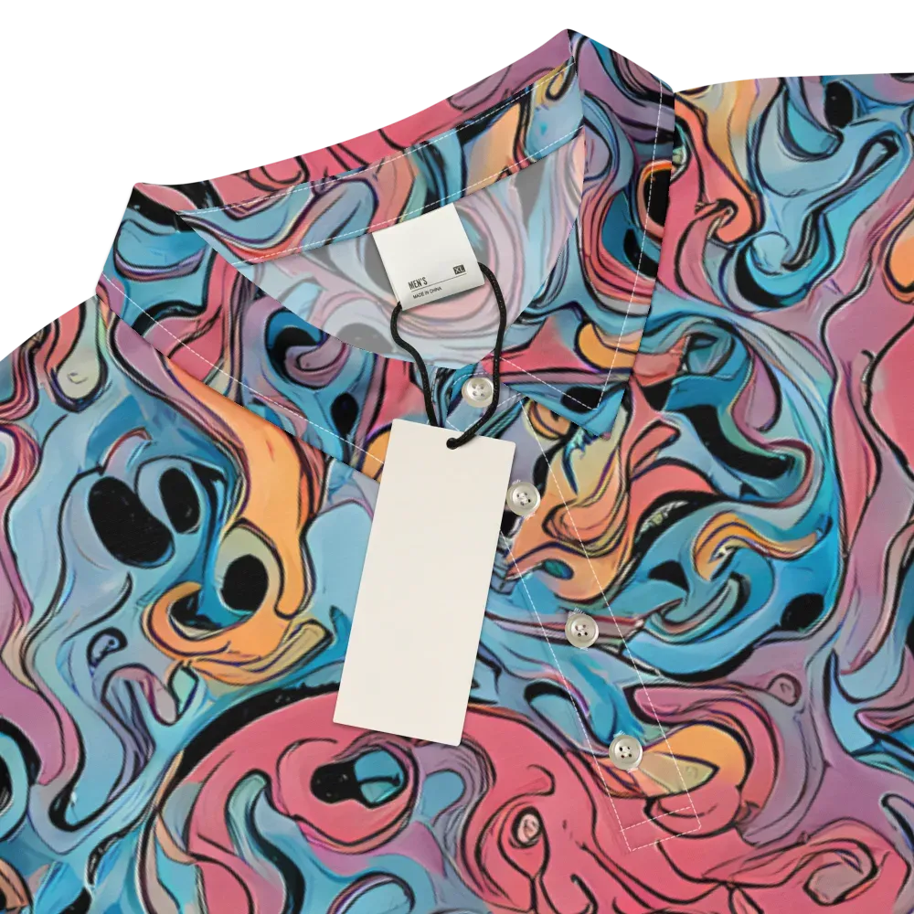 Electric Puddle on Men's Slim Fit Polo Shirt — Product details