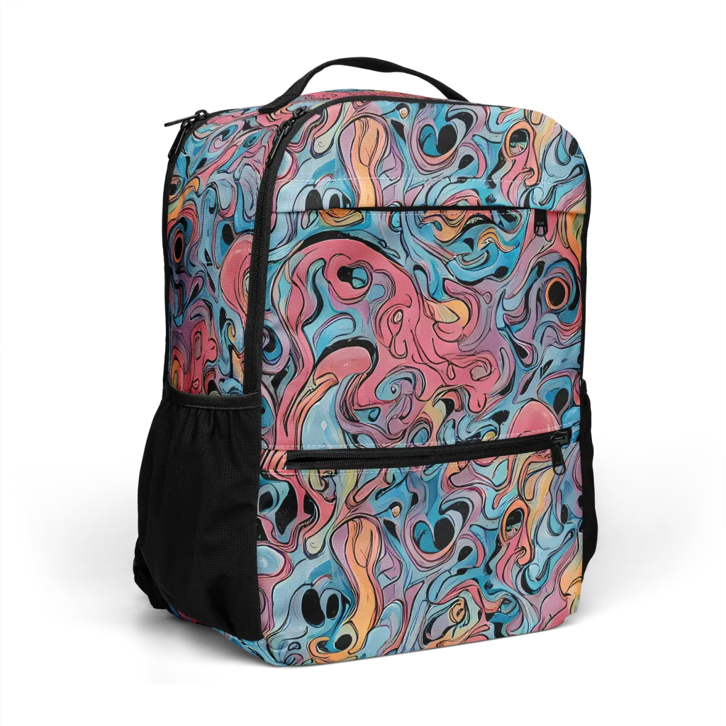 Electric Puddle on Utility Backpack — Right Front