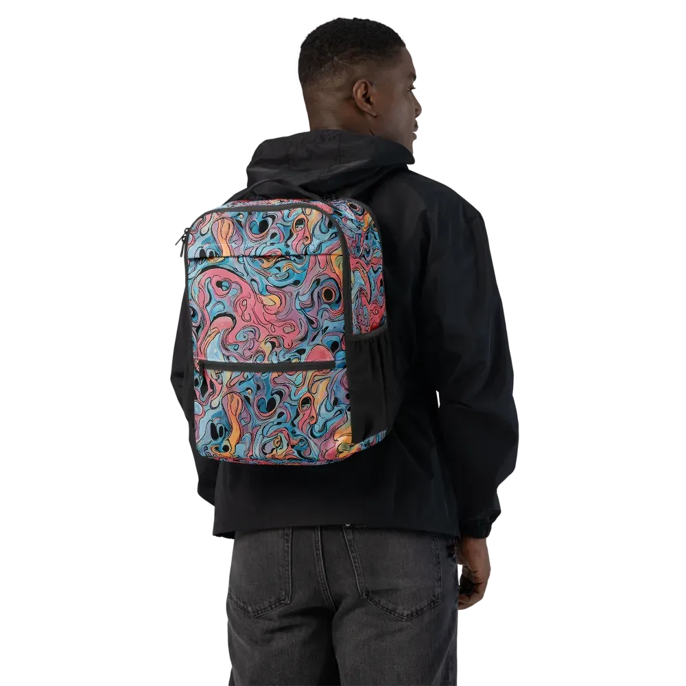 Electric Puddle on Utility Backpack — Back