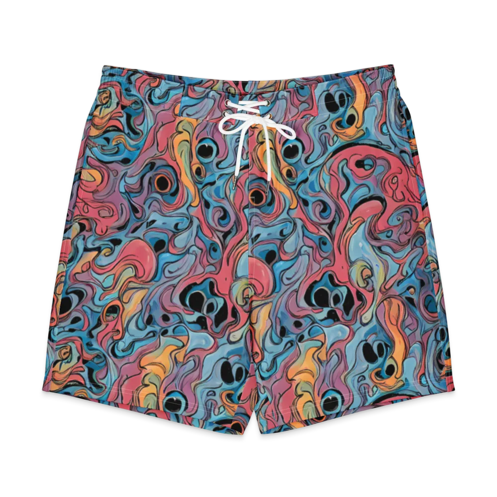 Electric Puddle on Men's Board Shorts — Front