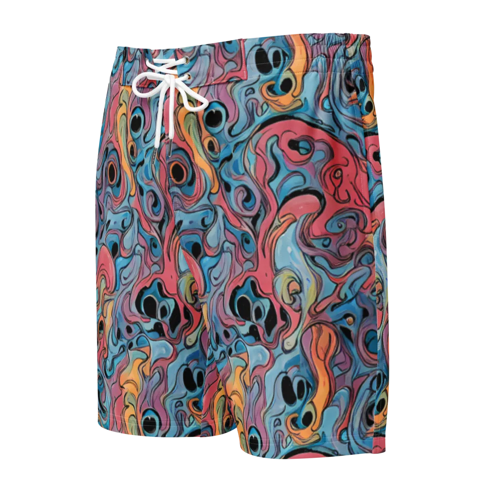 Electric Puddle on Men's Board Shorts — Front
