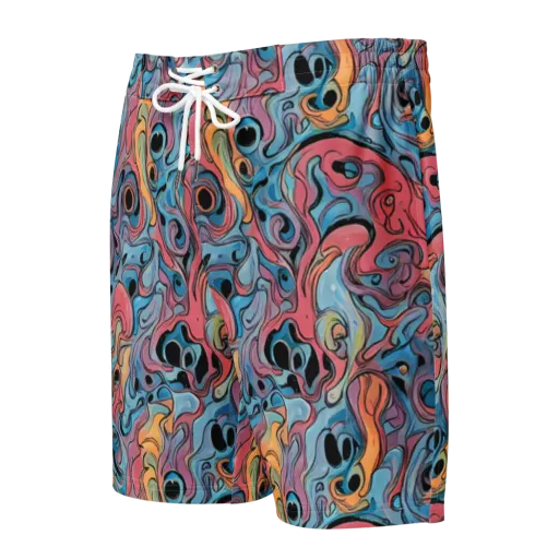 Electric Puddle on a Men's Board Shorts