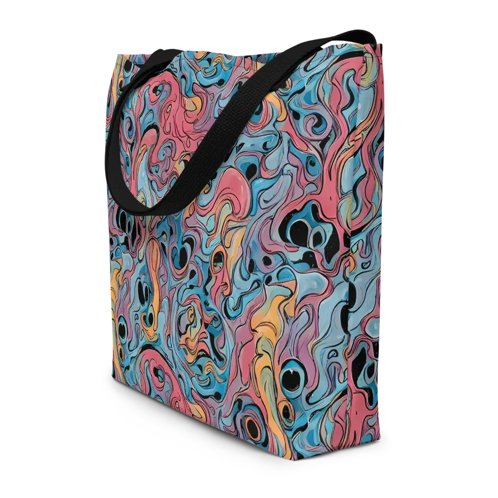 Electric Puddle on Large Tote Bag W/ Pocket — Front
