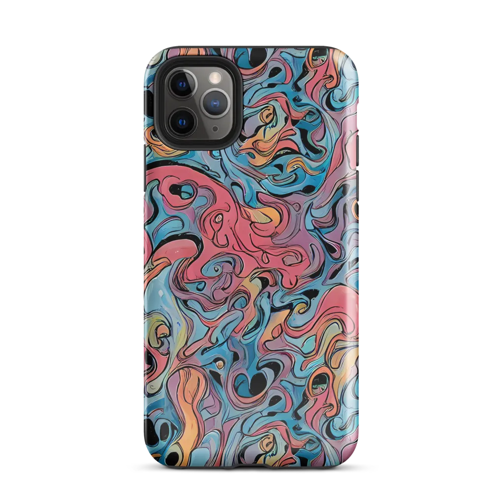 Electric Puddle on Tough Case for iPhone® — Front