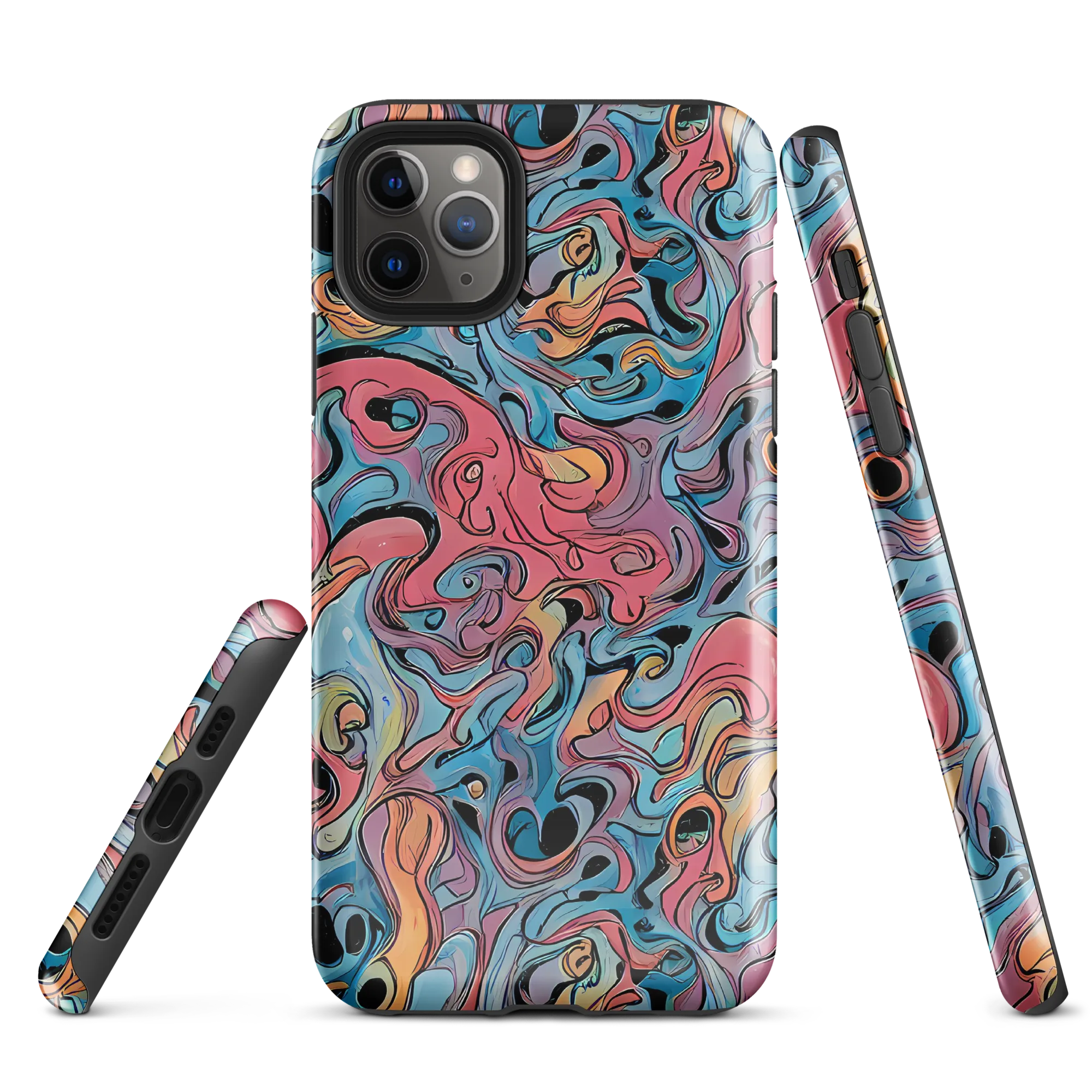 Electric Puddle on Tough Case for iPhone® — Front