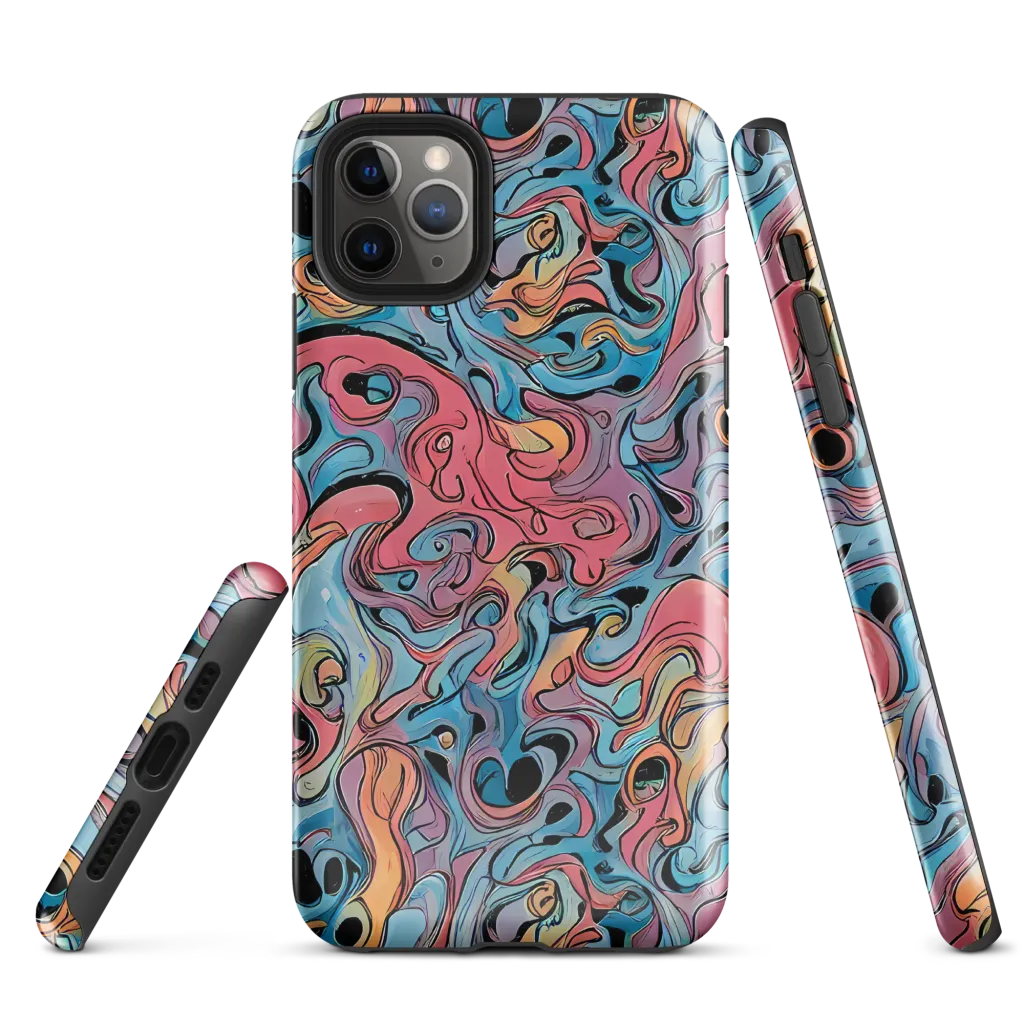 Electric Puddle on Tough Case for iPhone® — Front