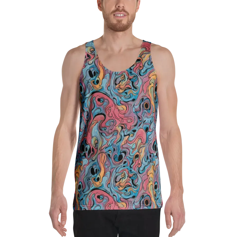 Electric Puddle on Men's Tank Top — Front