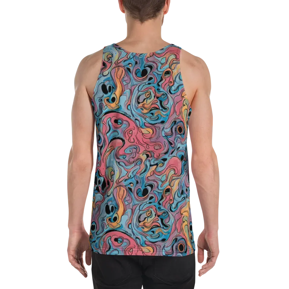 Electric Puddle on Men's Tank Top — Back