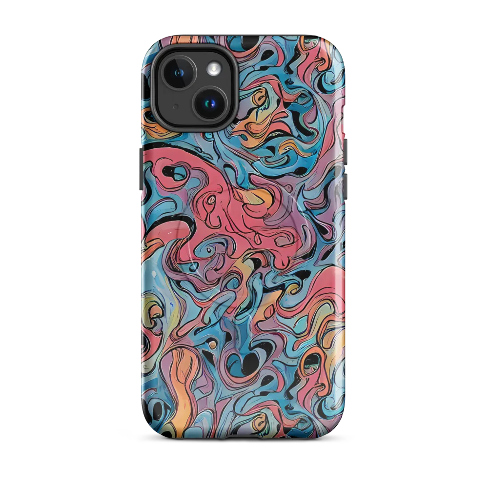 Electric Puddle on MagSafe Tough Case for iPhone® — Front