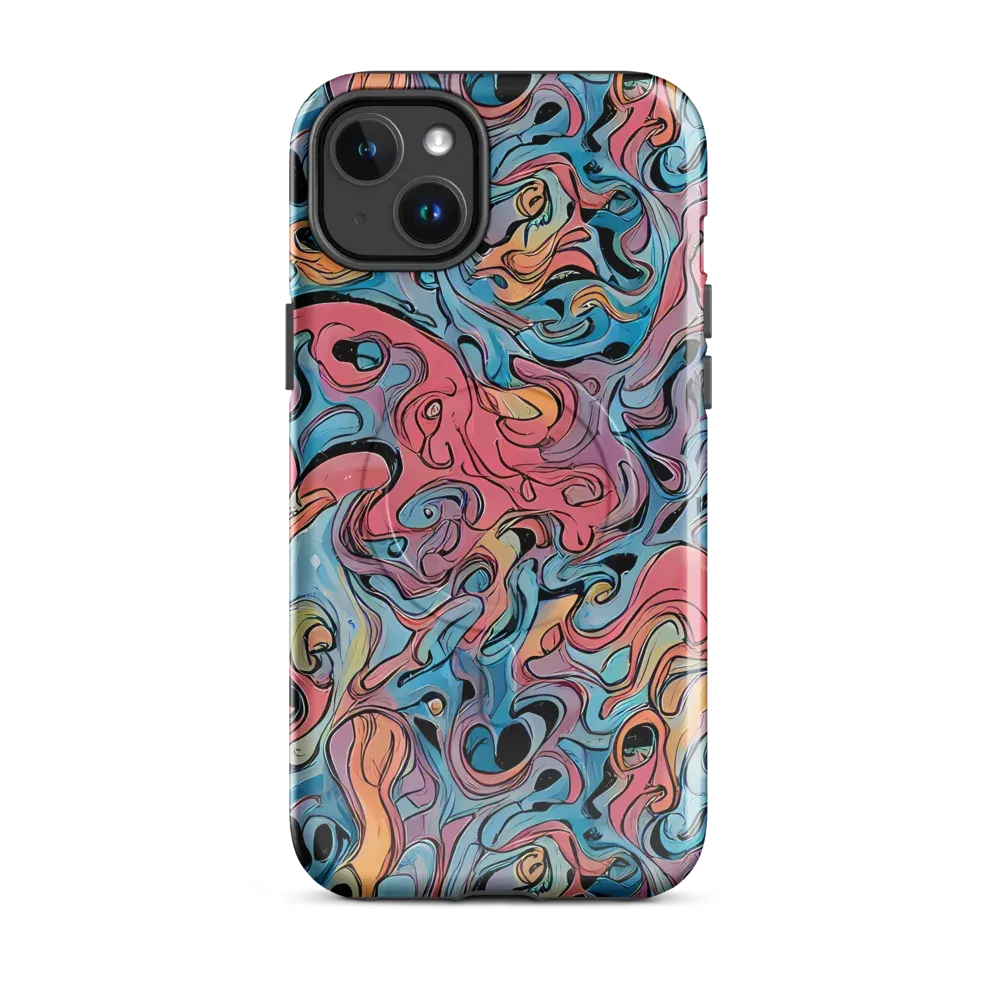 Electric Puddle on MagSafe Tough Case for iPhone® — Front