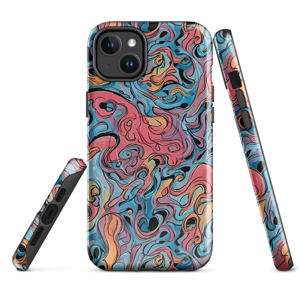 Electric Puddle on MagSafe Tough Case for iPhone® — Front