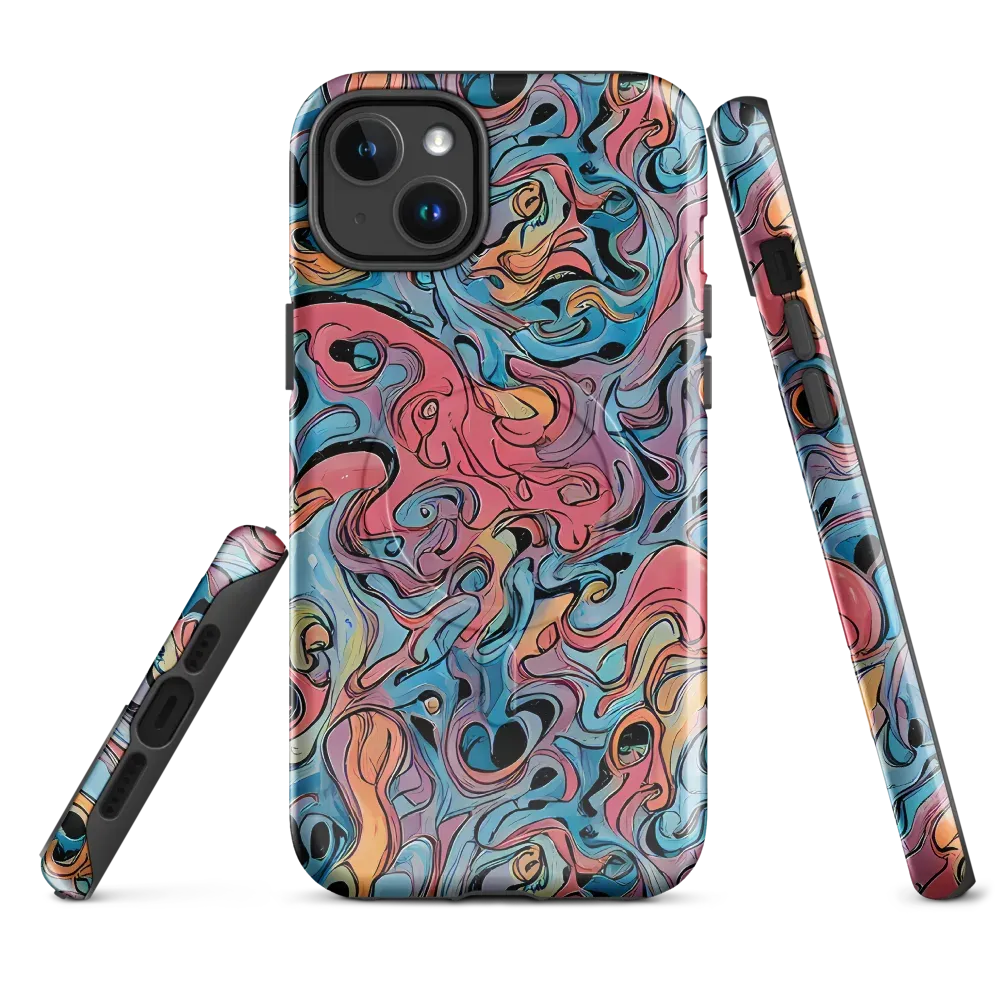 Electric Puddle on MagSafe Tough Case for iPhone® — Front