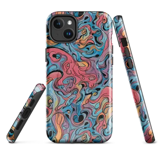 Electric Puddle on a MagSafe Tough Case for iPhone®