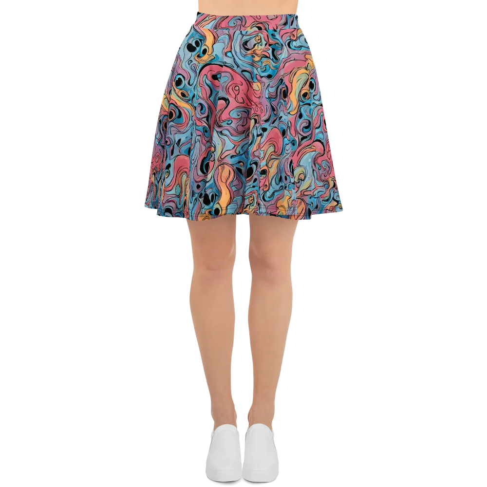 Electric Puddle on Skater Skirt — Front