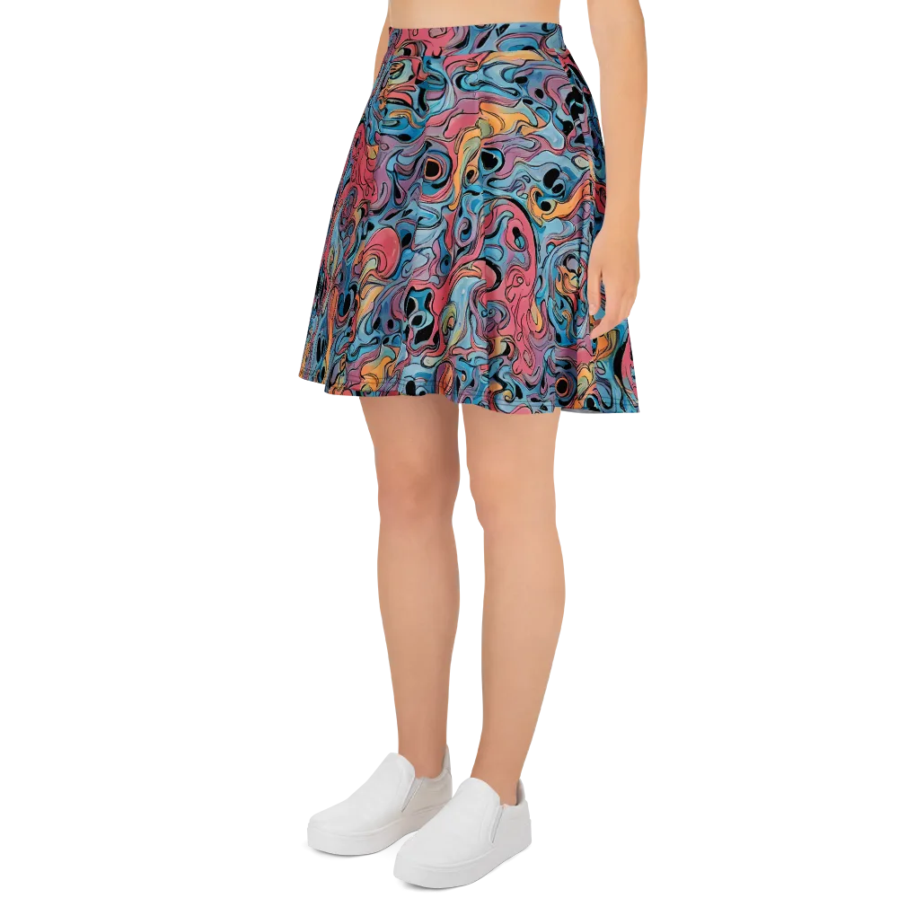 Electric Puddle on Skater Skirt — Left