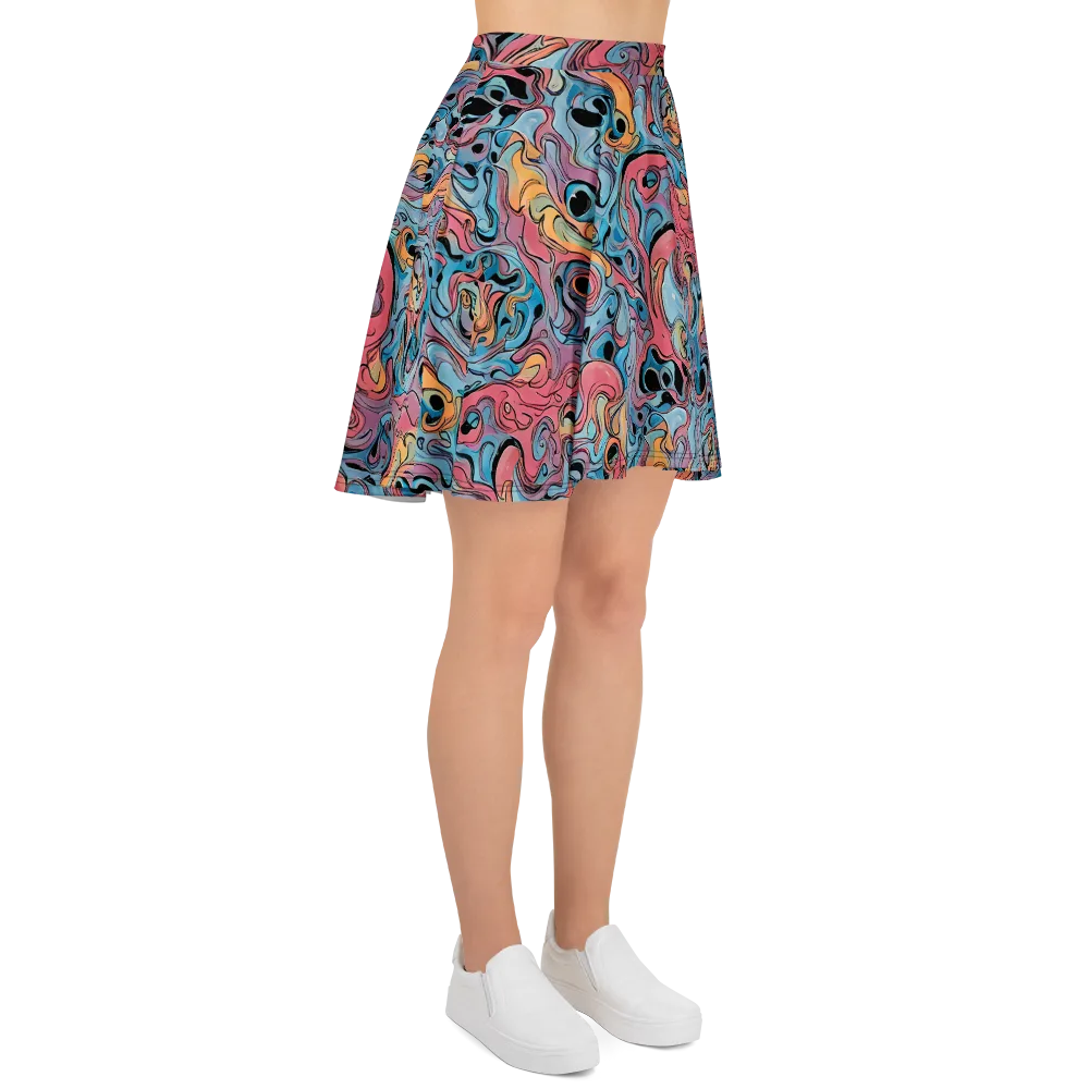 Electric Puddle on Skater Skirt — Right