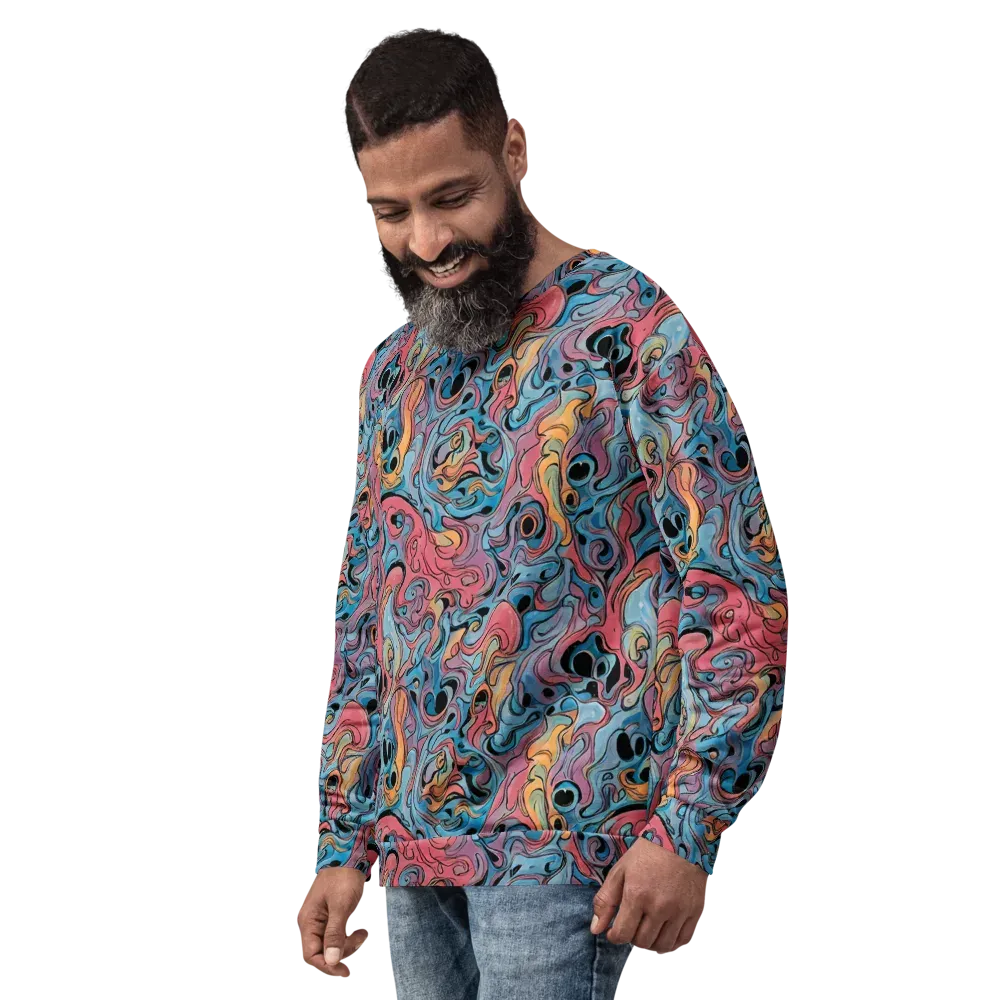 Electric Puddle on Sweatshirt — Left Front