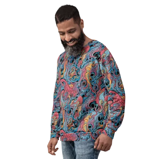 Electric Puddle on a Sweatshirt