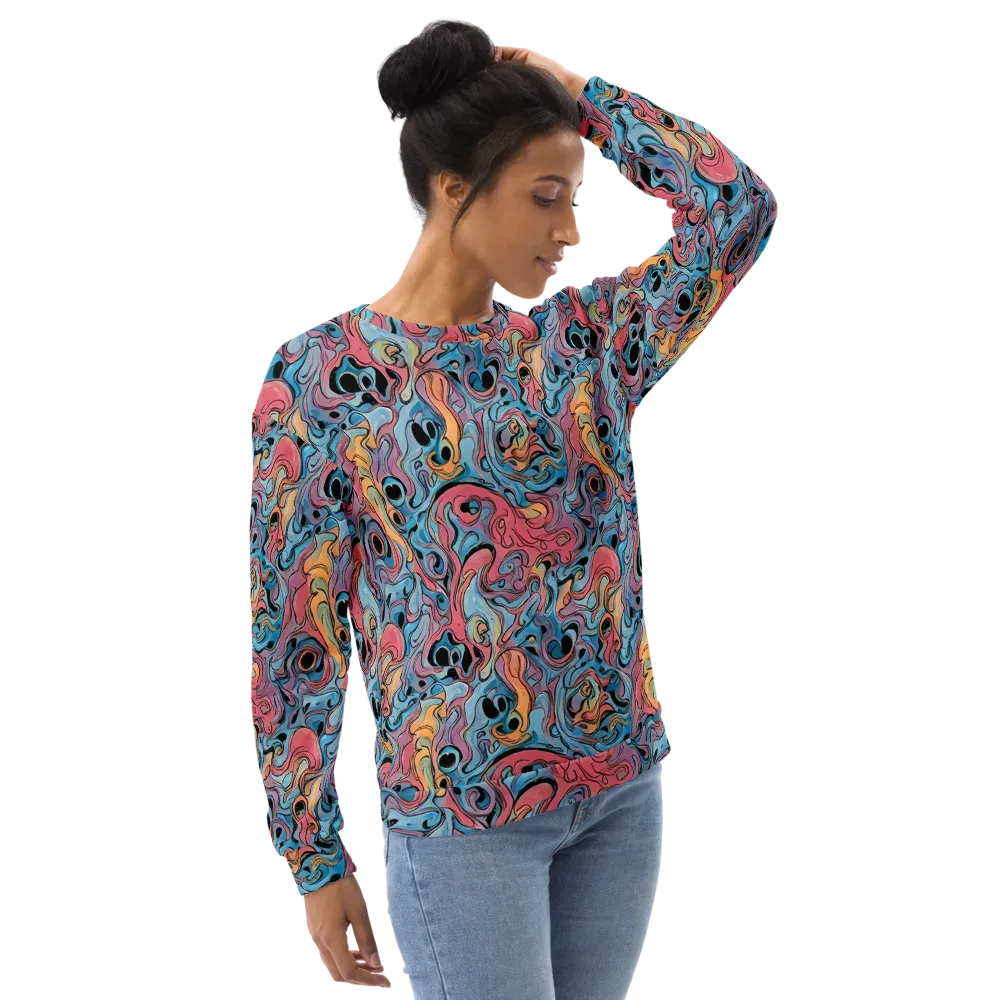 Electric Puddle on Sweatshirt — Right Front