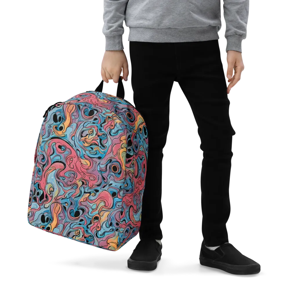 Electric Puddle on Minimalist Backpack — Zoomed-in