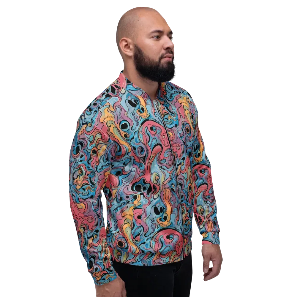 Electric Puddle on Bomber Jacket — Right