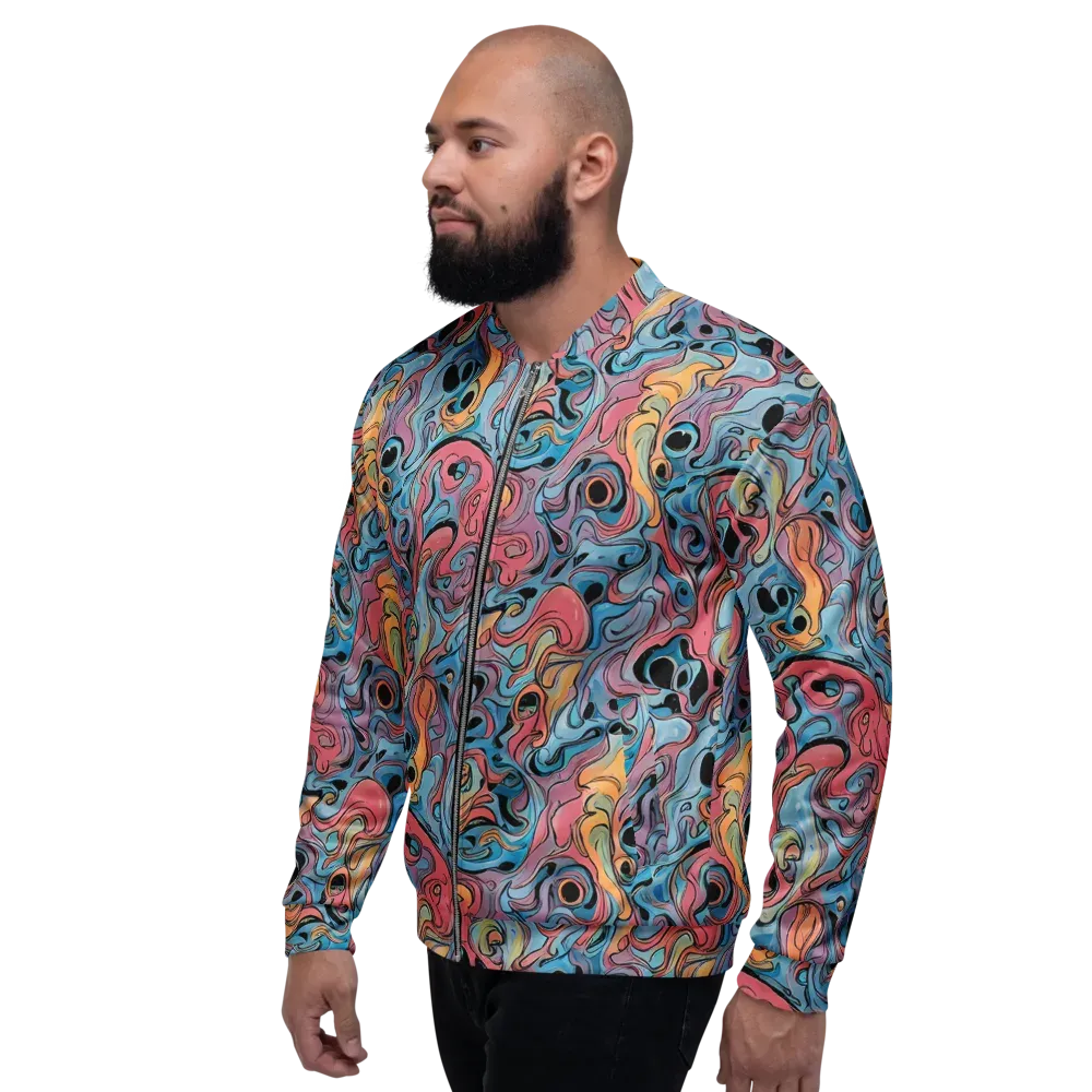 Electric Puddle on Bomber Jacket — Left