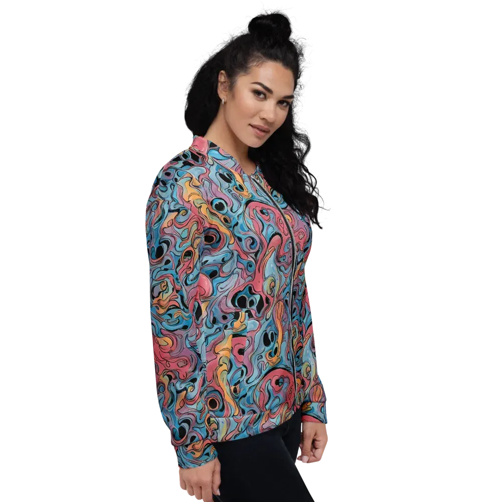 Electric Puddle on Bomber Jacket — Right