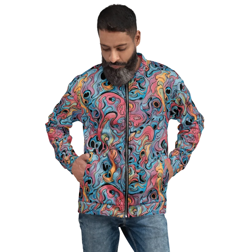 Electric Puddle on Bomber Jacket — Front